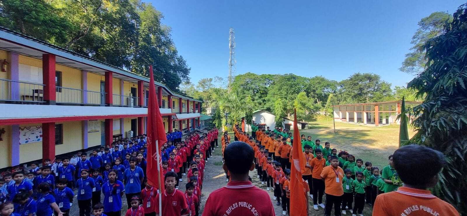 Morning Assembly on the Parade Ground